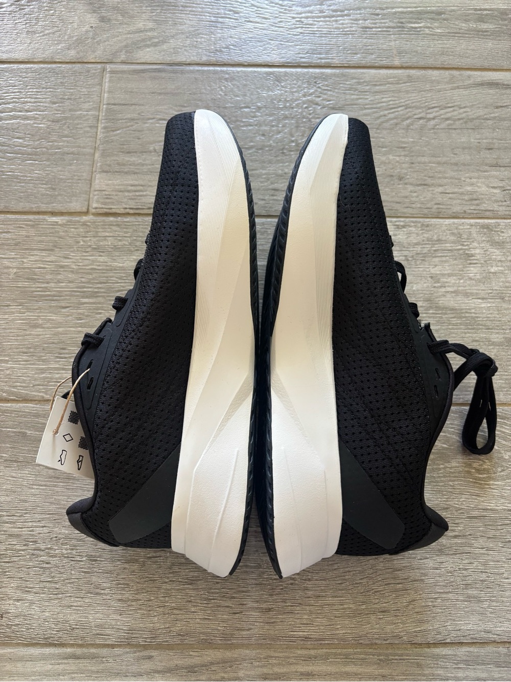 Adidas Men's Black and White Running Shoes Size 8.5 W - Picture 6 of 8